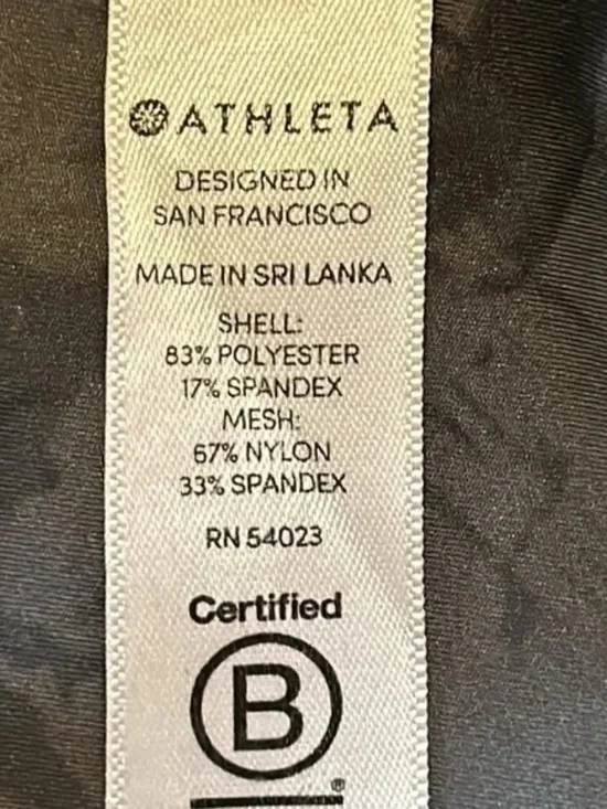 Athleta Velocity Stash Pocket Marble 7/8 Tight Leggings Herb Olive Size Small - Picture 10 of 11
